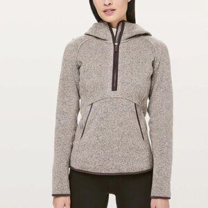 Lululemon Women's Purple Fleece & Thankyou Heather Half-Zip Pullover Sweater 8
